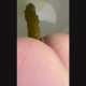A plump girl records herself from a behind the ass perspective as she takes a shit in 4 scenes with some pissing. A couple of the scenes are a little off-center. Presented in 720P vertical HD format. 118MB, MP4 file. About 7 minutes.